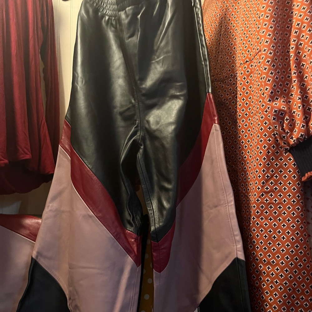 French connection. Leather. Flare.